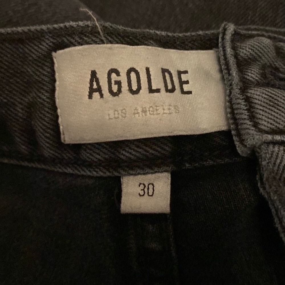 AGOLDE Riley High Rise Straight Crop Distressed - Picture 8 of 9